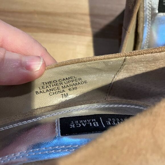 White House/Black Market heels. Leather, women’s size 7M - Picture 4 of 6